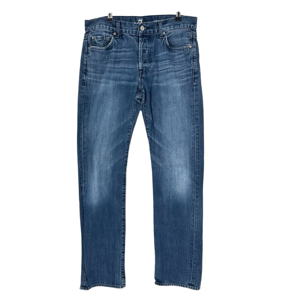 7 For All Mankind Women's Blue Jeans - Picture 1 of 7